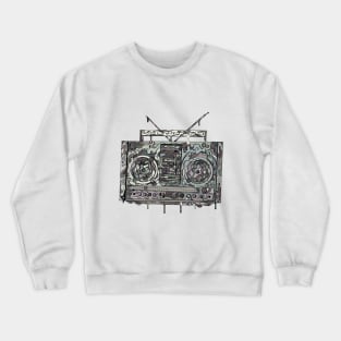 Boom Box Gray Crewneck Sweatshirt